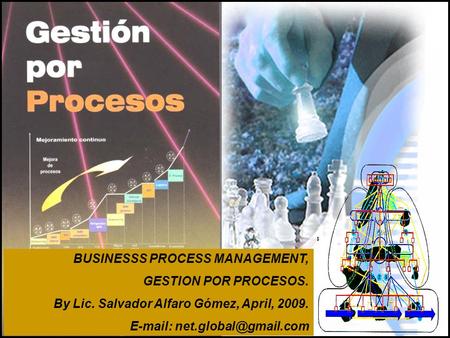 BUSINESSS PROCESS MANAGEMENT, GESTION POR PROCESOS. By Lic. Salvador Alfaro Gómez, April,