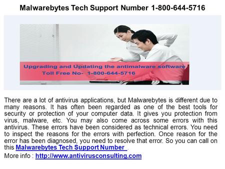 Malwarebytes Tech Support Number There are a lot of antivirus applications, but Malwarebytes is different due to many reasons. It has often.