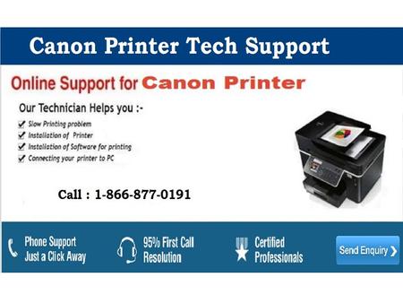 Canon Printer Support Phone Number 1-866-877-0191