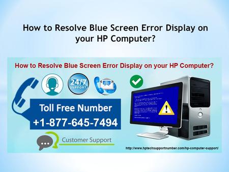 How to Resolve Blue Screen Error Display on your HP Computer?