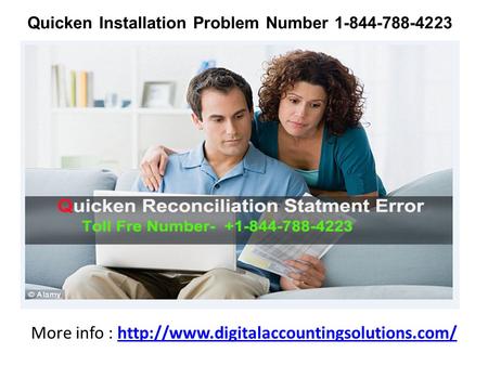 Quicken Installation Problem Number More info :