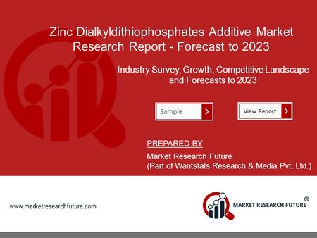 Zinc Dialkyldithiophosphates Additive Market Research Report - Forecast to 2023 Industry Survey, Growth, Competitive Landscape and Forecasts to 2023 PREPARED.