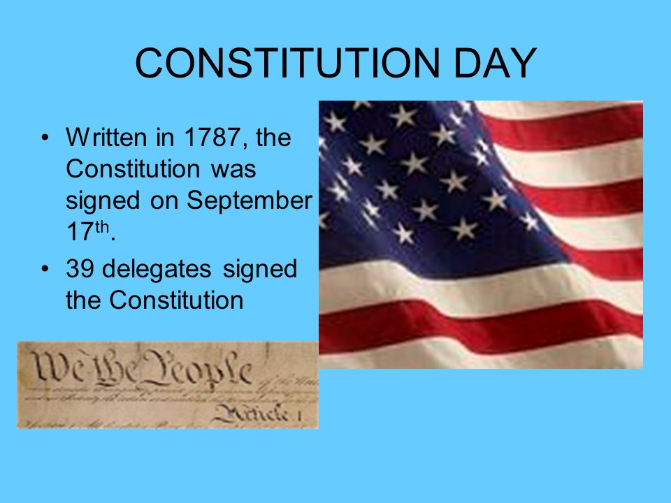 Constitution Day: September 17