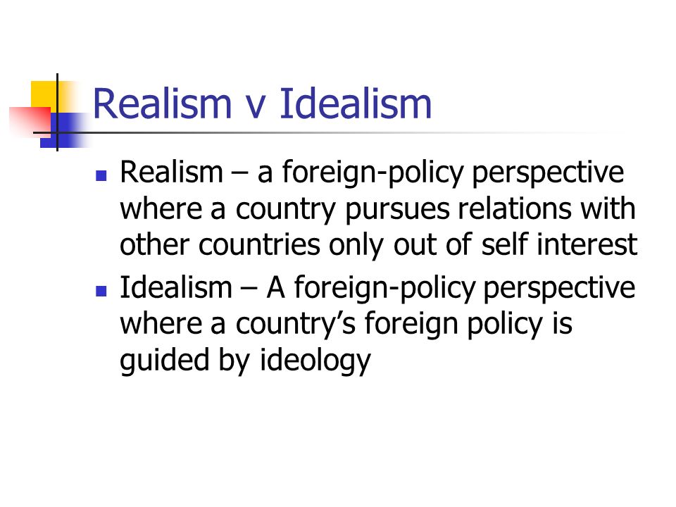 compare idealism and realism