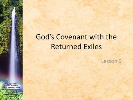 God’s Covenant with the Returned Exiles