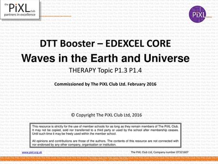 DTT Booster – EDEXCEL CORE