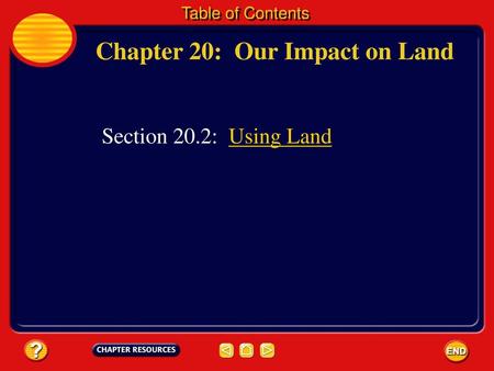 Chapter 20: Our Impact on Land