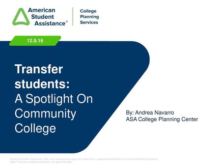 Transfer students: A Spotlight On Community College