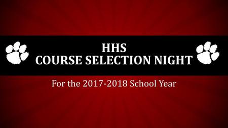 HHS Course Selection Night