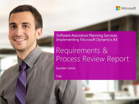 Requirements & Process Review Report