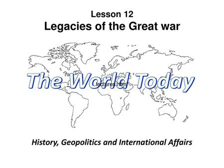 Legacies of the Great war