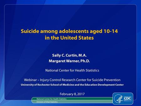 Suicide among adolescents aged in the United States