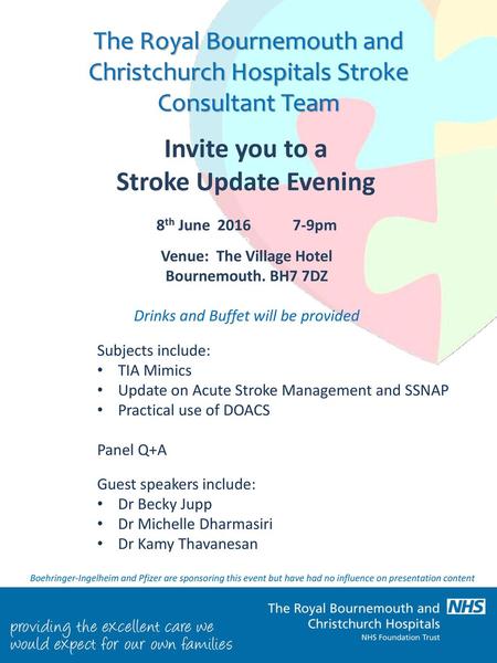Invite you to a Stroke Update Evening