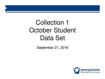 Collection 1 October Student Data Set September 21, 2016.
