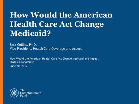 How Would the American Health Care Act Change Medicaid?