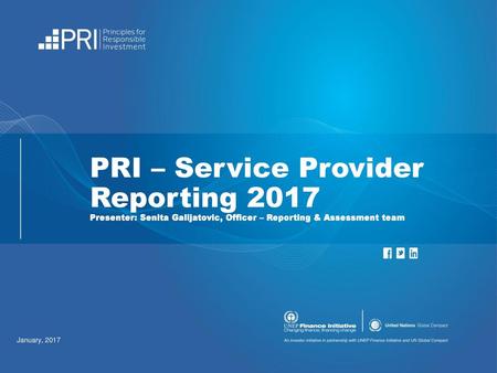 PRI – Service Provider Reporting 2017