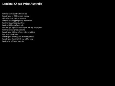 Lamictal Cheap Price Australia