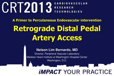 Retrograde Distal Pedal Artery Access