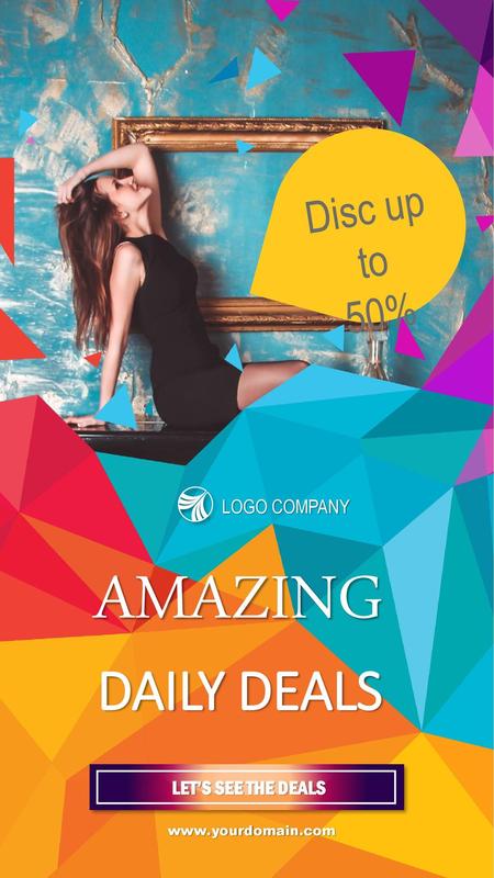AMAZING DAILY DEALS Disc up to 50% LOGO COMPANY LET’S SEE THE DEALS