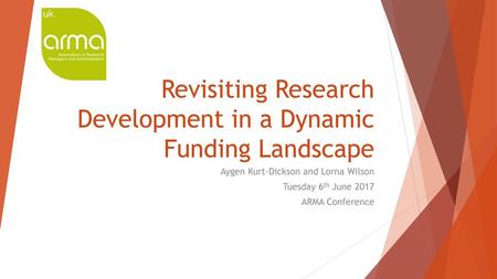 Revisiting Research Development in a Dynamic Funding Landscape
