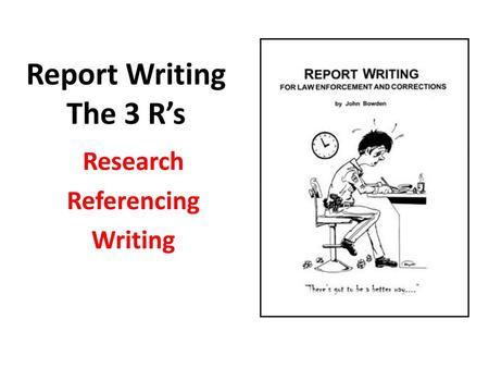 Research Referencing Writing