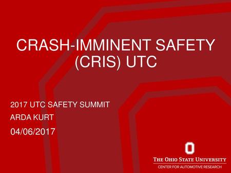 Crash-imminent safety (CrIS) UTC