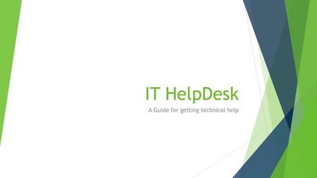 A Guide for getting technical help