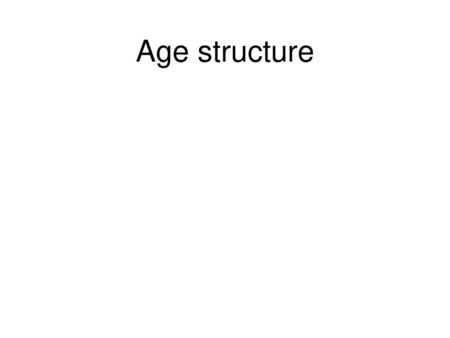 Age structure.