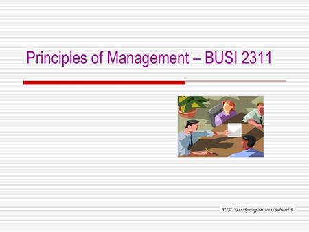 Principles of Management – BUSI 2311