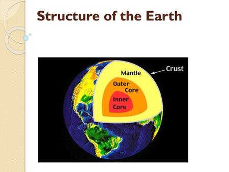 Structure of the Earth.