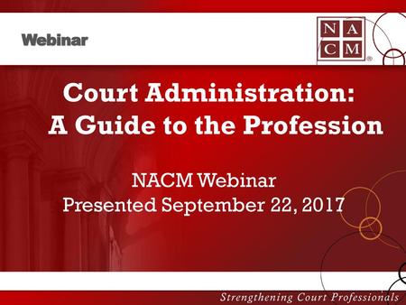 Court Administration: A Guide to the Profession