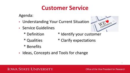 Customer Service Agenda: Understanding Your Current Situation