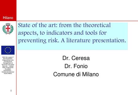 Dr. Ceresa Dr. Fonio Comune di Milano