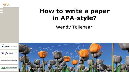 How to write a paper in APA-style?