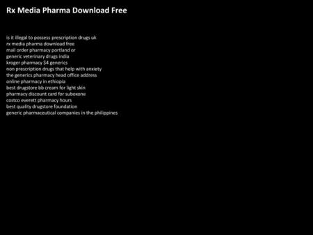 Rx Media Pharma Download Free