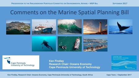 Comments on the Marine Spatial Planning Bill