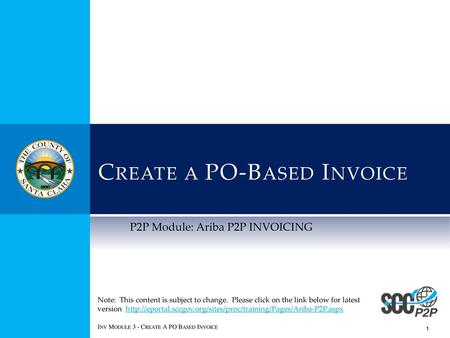 Create a PO-Based Invoice