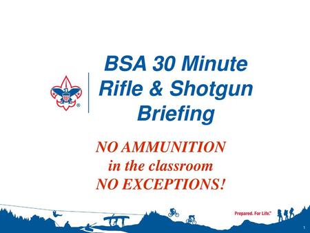 BSA 30 Minute Rifle & Shotgun Briefing