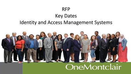 RFP Key Dates Identity and Access Management Systems