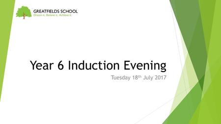 Year 6 Induction Evening