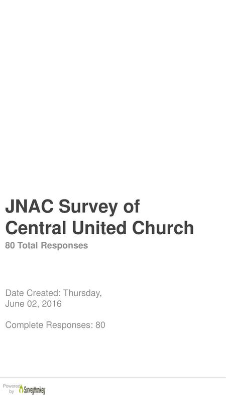 JNAC Survey of Central United Church