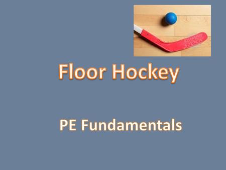 Floor Hockey PE Fundamentals.