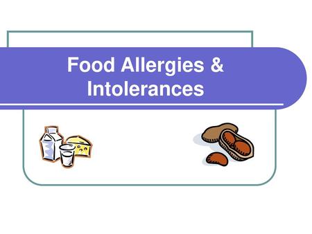 Food Allergies & Intolerances
