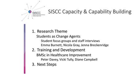 SISCC Capacity & Capability Building
