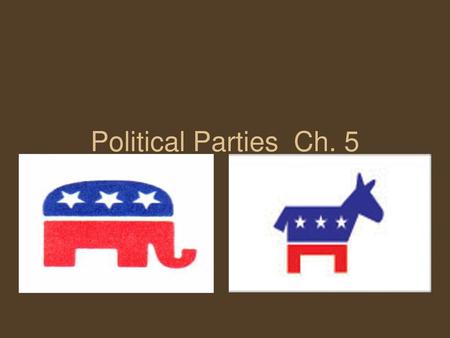 Political Parties Ch. 5.
