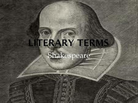 Literary Terms Shakespeare.