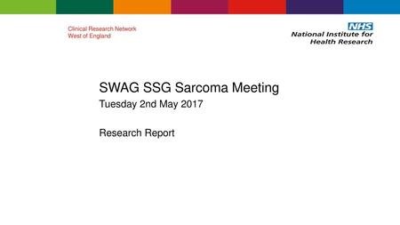 SWAG SSG Sarcoma Meeting