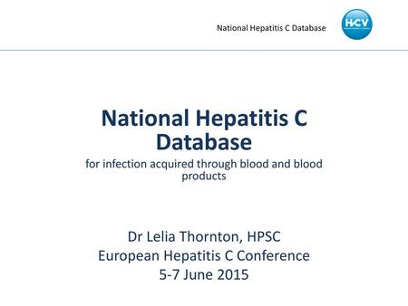 National Hepatitis C Database
