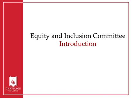 Equity and Inclusion Committee