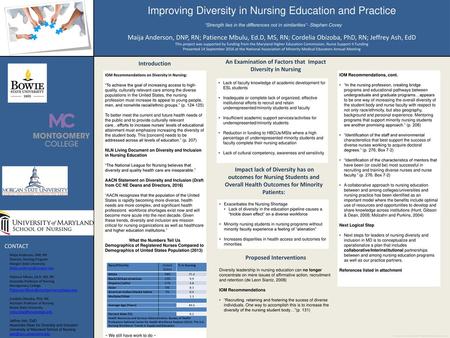 Improving Diversity in Nursing Education and Practice